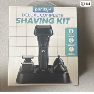 Deluxe Complete Shaving Kit - Black